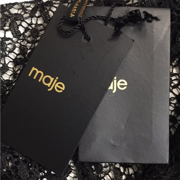 NWT MAJE Ramon Contrast-Collar
Lace Mini Dress Black Size Small MSRP
$415 - Picture 12 of 17